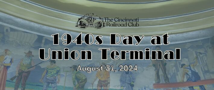 Club rolls baggage cart & artifacts out for 1940s Day Club rolls baggage cart & artifacts out for 1940s Day