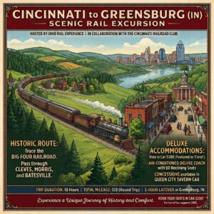 Return to the Big Four | Cincinnati Railroad Club Train Trip |  Saturday, September 26, 2026